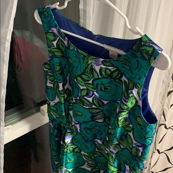 Green/Blue Nature Themed Dress 100% polyester - Picture 2 of 5